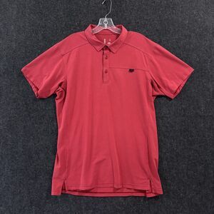 Arc'teryx Captive Polo Shirt Men's Large Red Performance Stretch Gorpcore Hiking